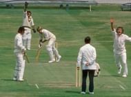 Gary Gilmour takes another wicket.